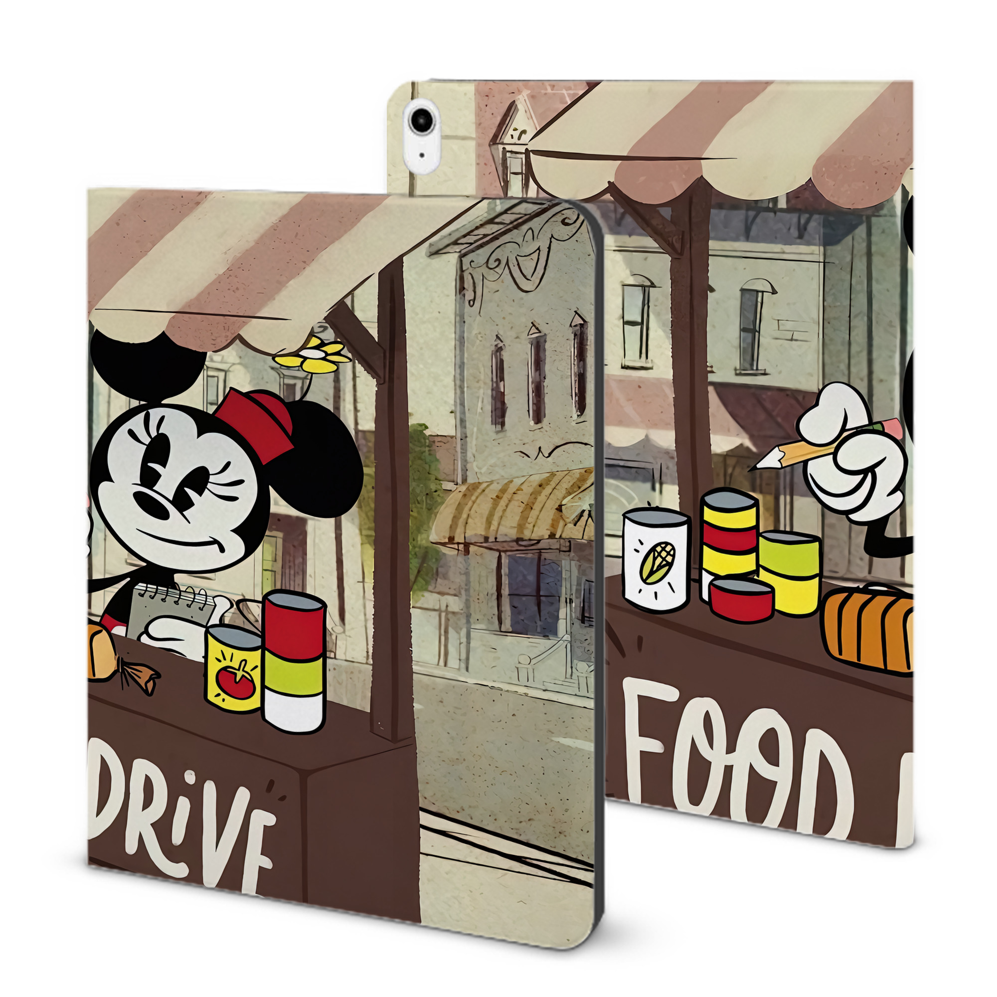 （画像用） ミッキーマウス Mickey Mouse IPadケース ペンホルダー付き ブックスタイルデザイン